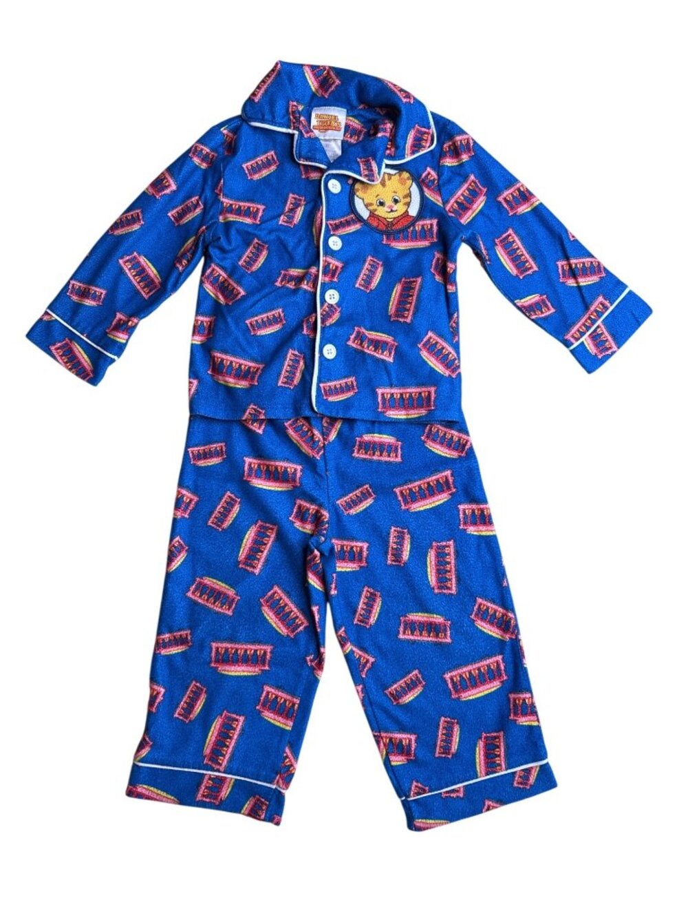 3T Daniel Tiger Neighborhood Trolley 2-Piece Pajamas Fleece